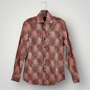 NWOT Hawes & Curtis Button Down Paisley Shirt